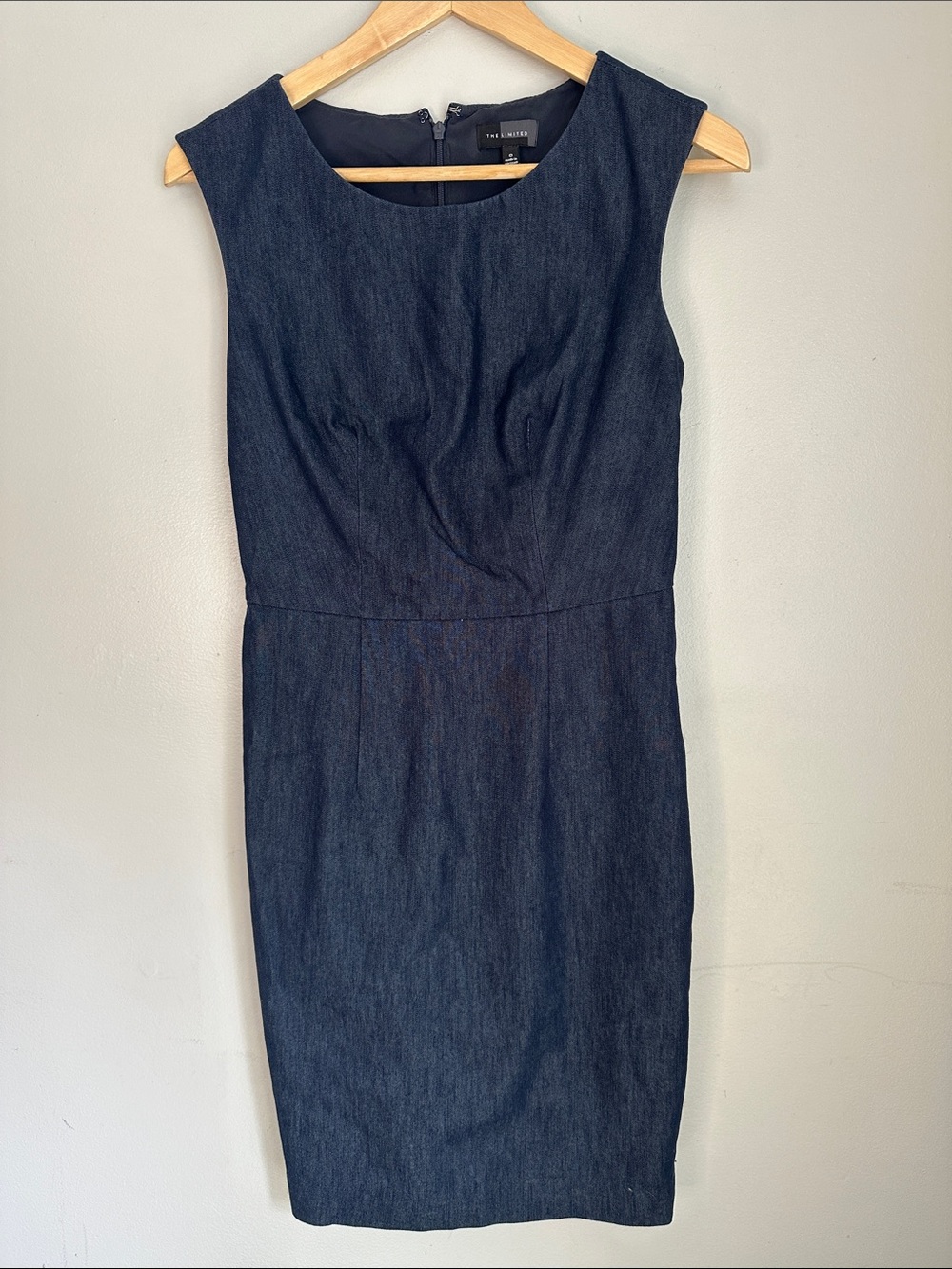 Limited Blue Denim Sheath Dress, O